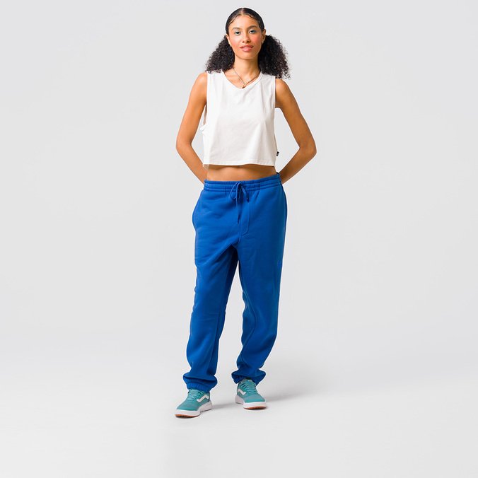 Calça Core Basic Relaxed Fleece True Blue