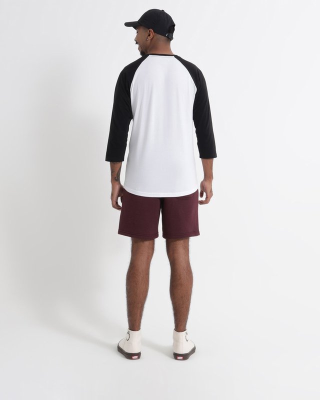 Camiseta Vans Classic Raglan White Black