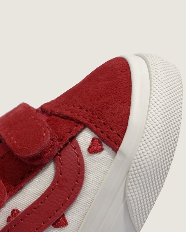 Tênis Old Skool V Red Hot Valentines Racing Red True White Infantil