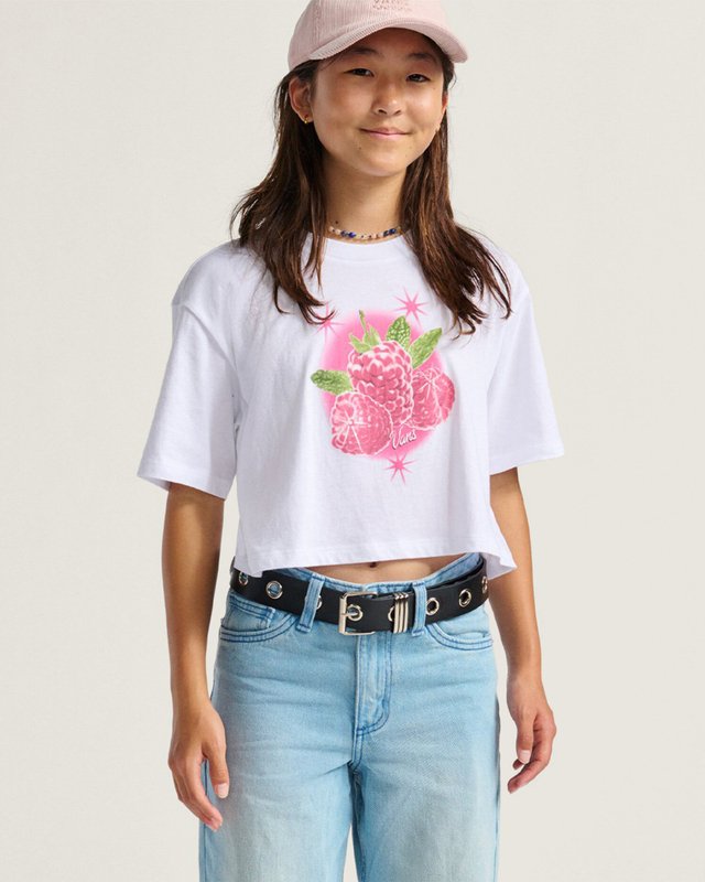 Camiseta Star Berries Crop Ss White Infantil