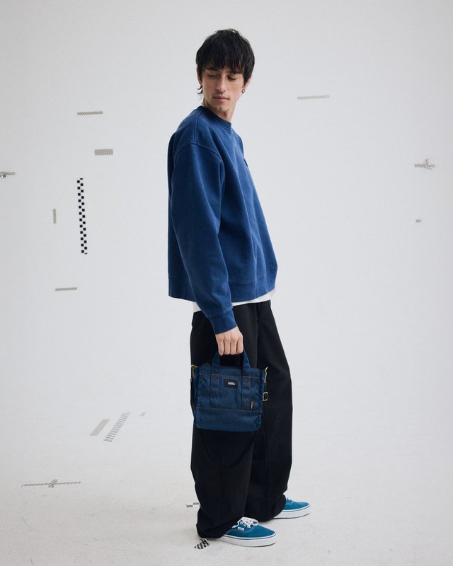 Bolsa Lil Pergs Tote Stone Wash Blue