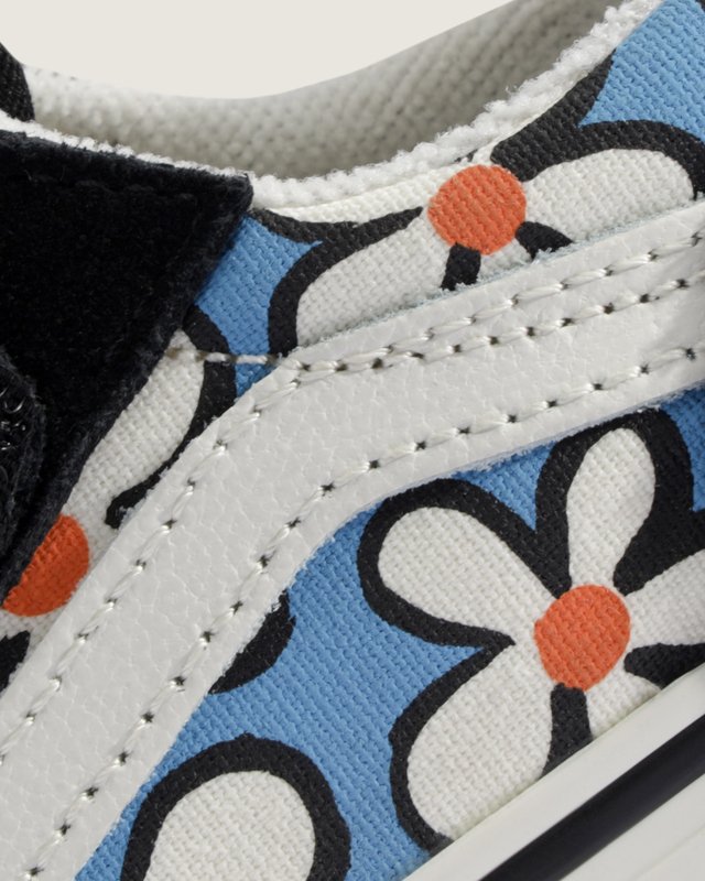 Tênis Old Skool V Painted Floral Bright Azure Infantil