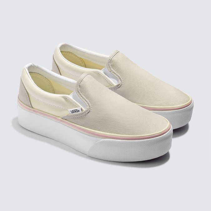 Color block slip on vans sales