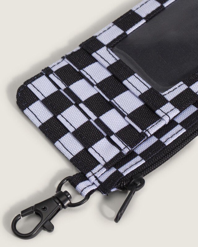 Carteira Off The Wall Zip Wallet Black White