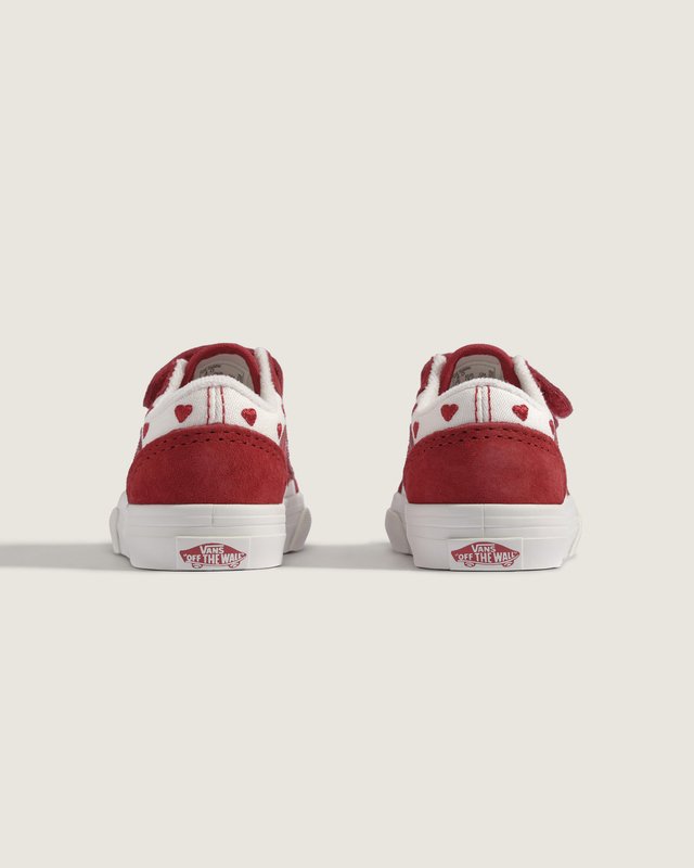 Tênis Old Skool V Red Hot Valentines Racing Red True White Infantil