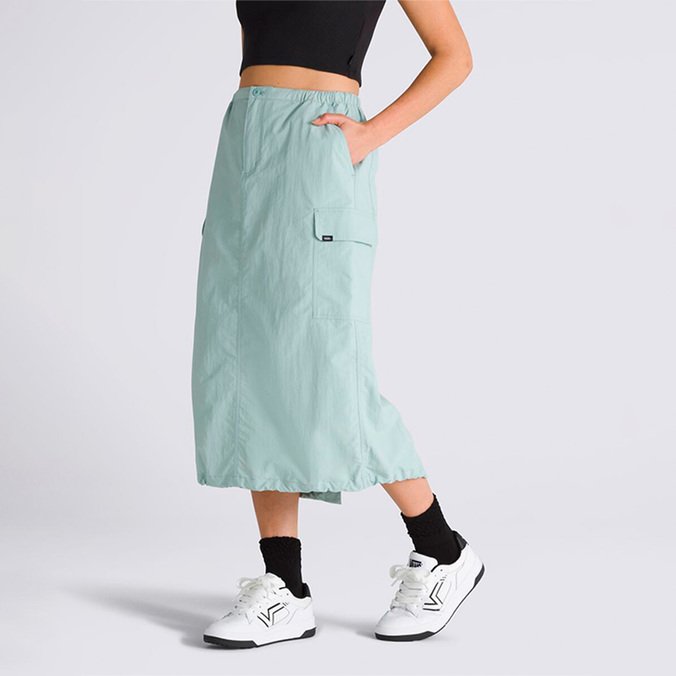 Saia Riley Parachute Cargo Skirt Upland Gray Mist