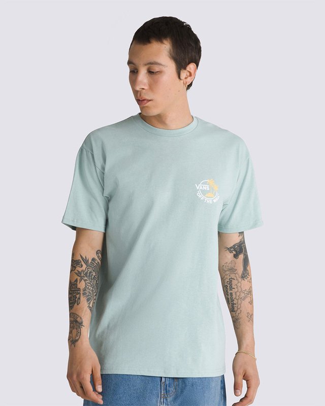 Camiseta Classic Dual Palm II SS Gray Mist Yarrow