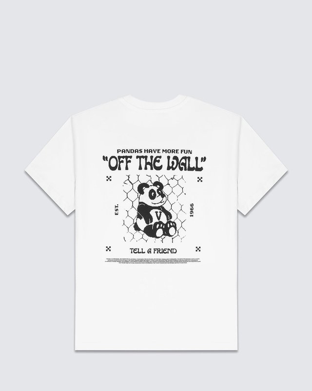 Camiseta V Panda SS White Infantil