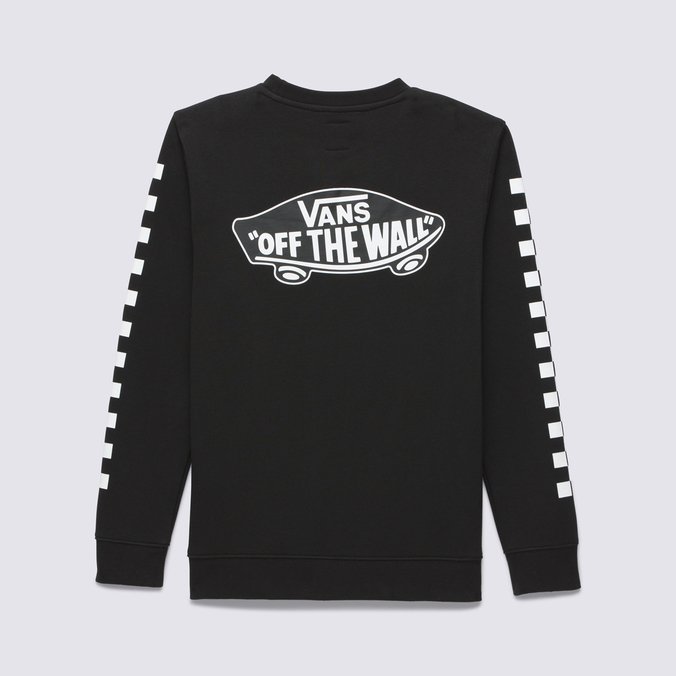 Moletom Exposition Check Crew Infantil Black