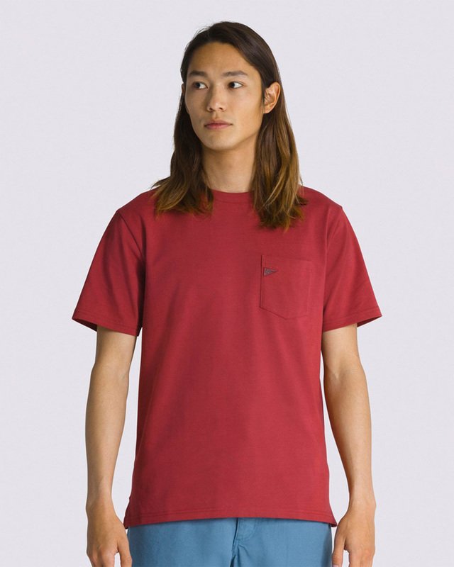 Camiseta Pocket Ss Pilgrim Brick Red