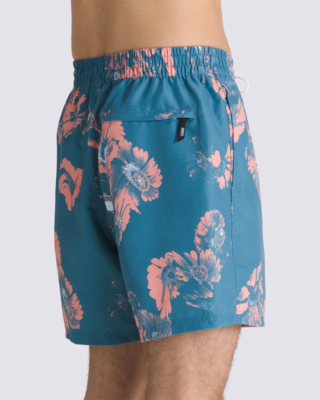 Boardshort Primary Print Elastic Warm Weather Bluestone