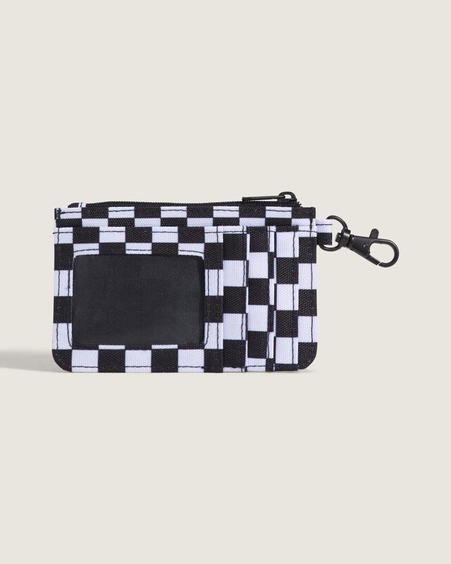 Carteira Off The Wall Zip Wallet Black White