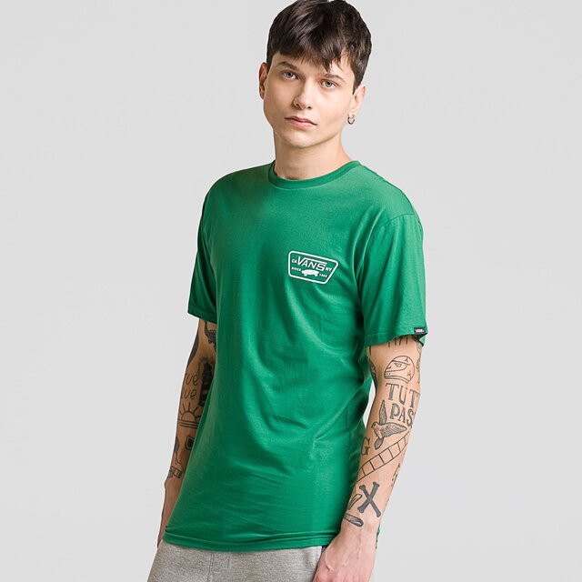 Camiseta Full Patch Back SS Verdant Green White