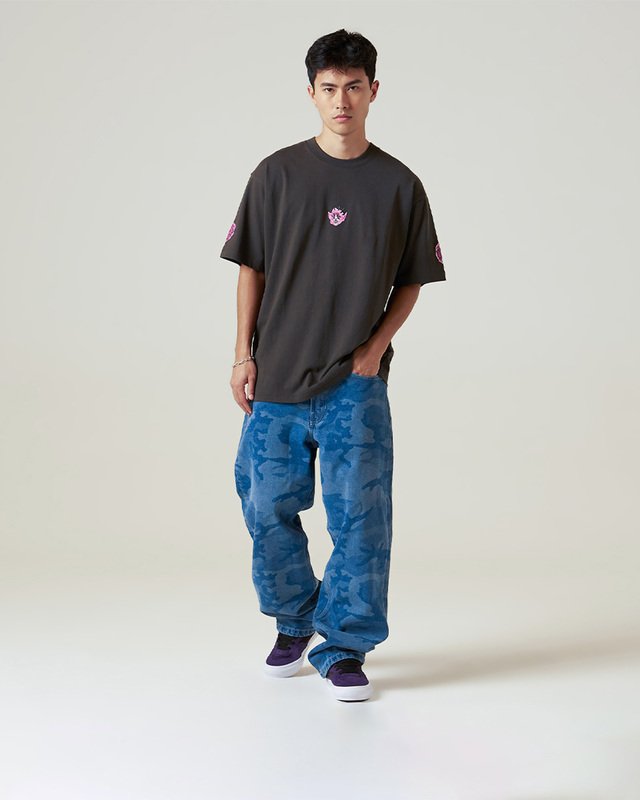 Camiseta Ss Skate Mike G Goblins Tee Faded Black