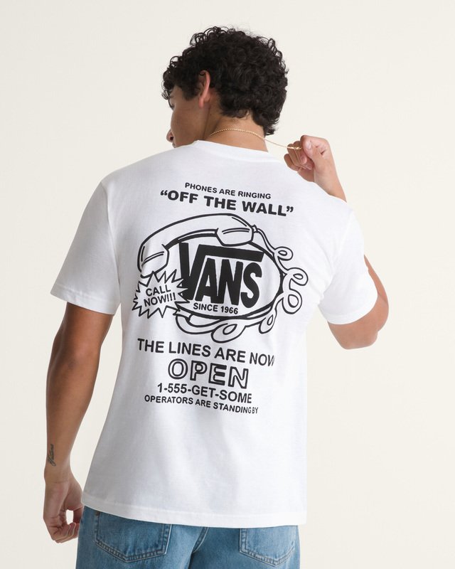 Camiseta Manga Curta Hot Lines White