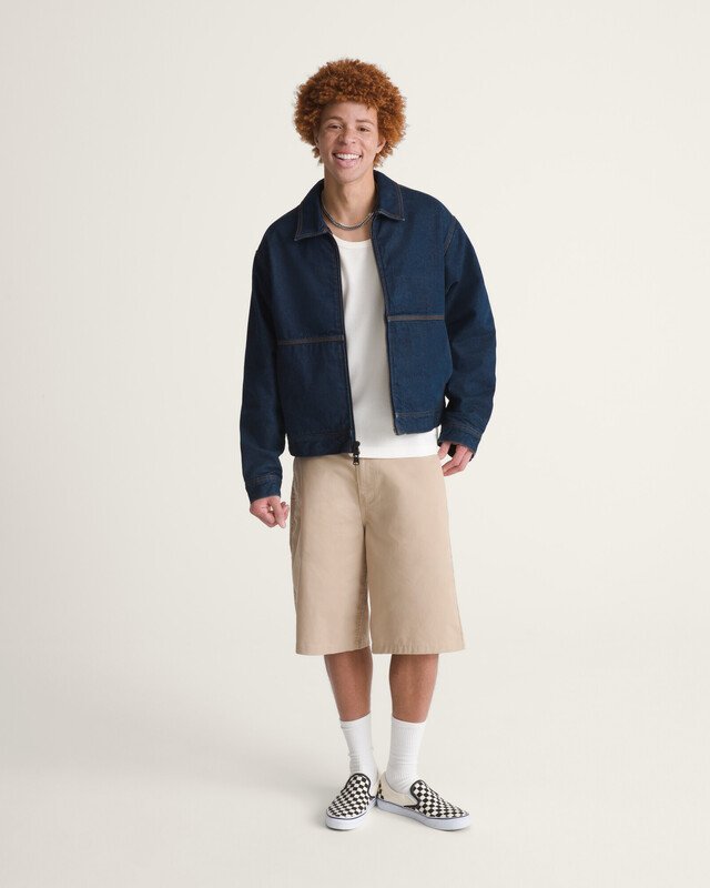 Jaqueta Lx Denim Station Dark Indigo