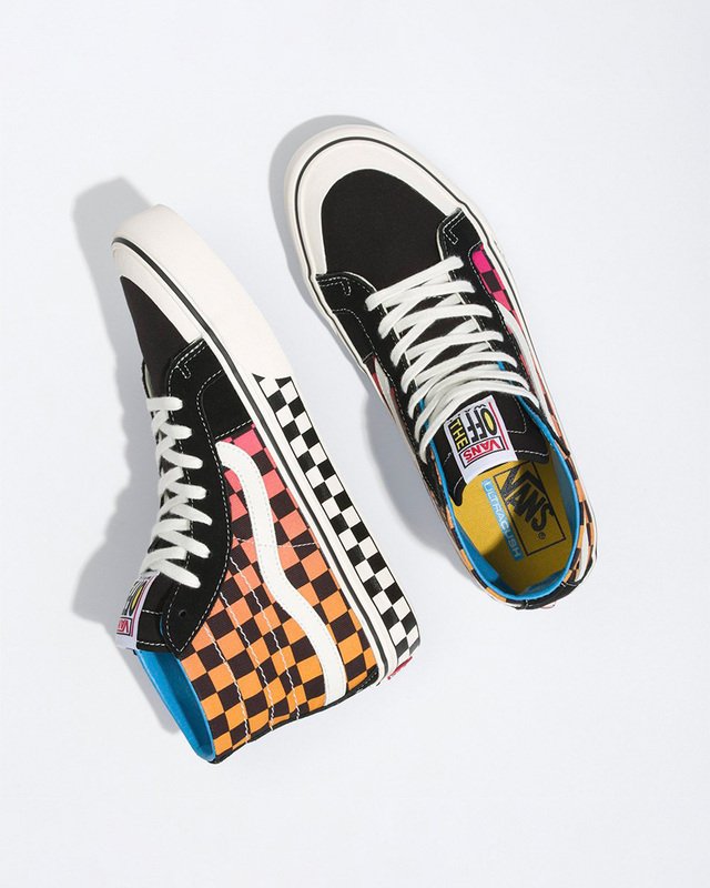 Tênis Sk8-Hi 138 Decon Sf Vans X T&C Checkerboard Marshmallow