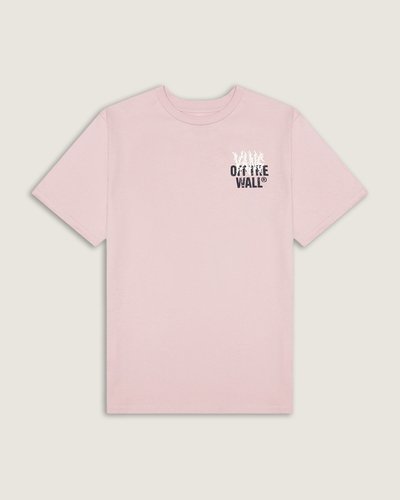 Clássica e descolada. A assinatura da Vans com detalhes gráficos em heavy metal é o grande destaque da Camiseta Metal Wall Ss Pink Dawn Infantil Awall. O modelo traz o estilo clássico com estampas frontal e nas costas, com assinatura Vans “Off The Wall”, com inspiração no gênero musical do rock and roll.