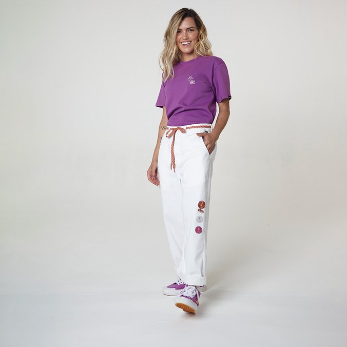 CALÇA AUTHENTIC W CHINO VANS X YNDI ASP MARSHMALLOW