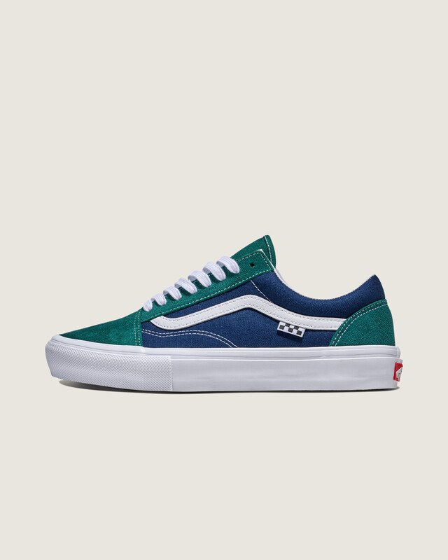 Tênis Old Skool Skate Tartan Green Blue