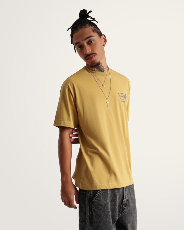 Camiseta Manga Curta Knu Patch Soft Suede Autumn Brown