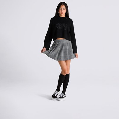 Saia Nina Plaid Pleated Black | Vans