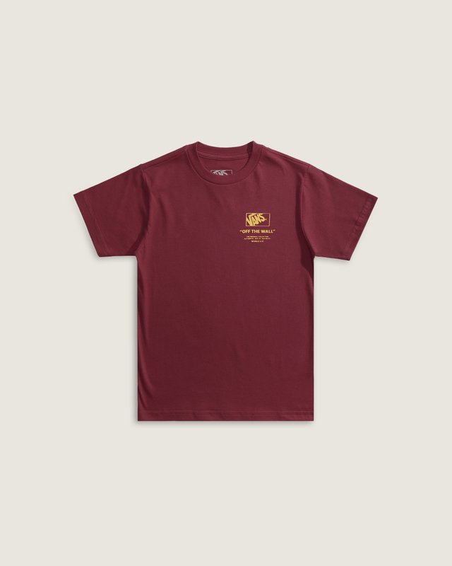 Camiseta Manga Curta Stacked Hi Bordeaux Infantil