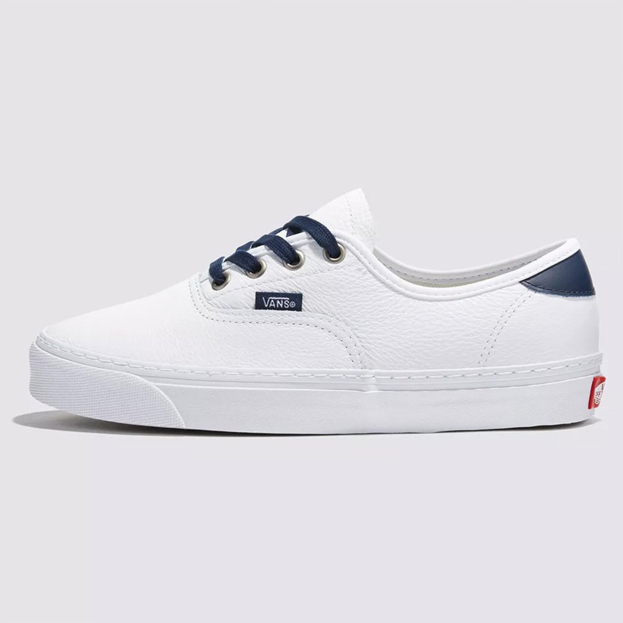 Tênis Authentic Leather White Navy