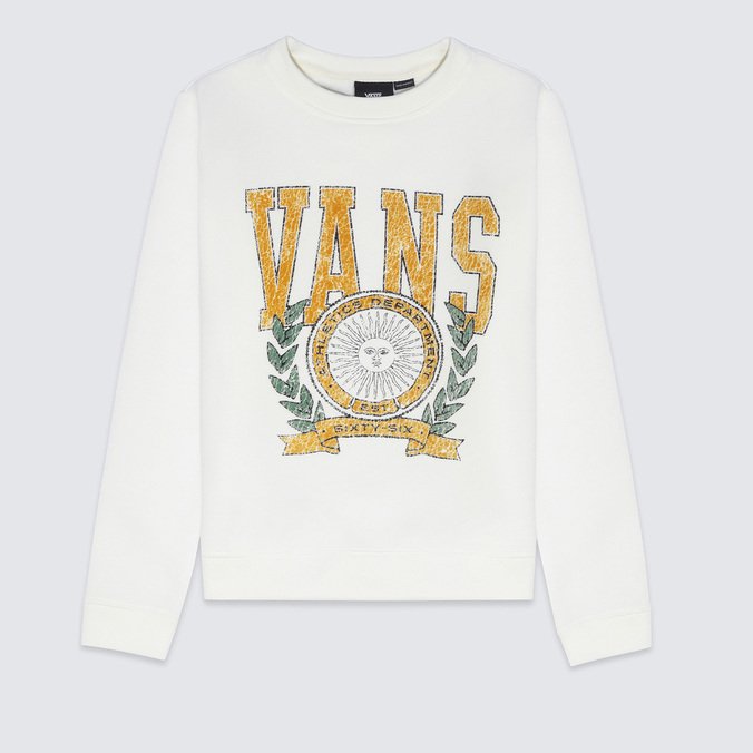 Moletom First Team Loose Crew Marshmallow Infantil
