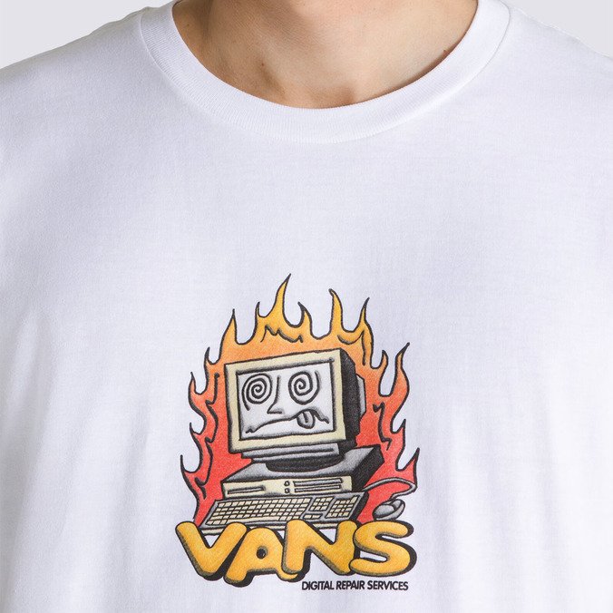 Camiseta Digital Repair Ss Nostalgic Digital White