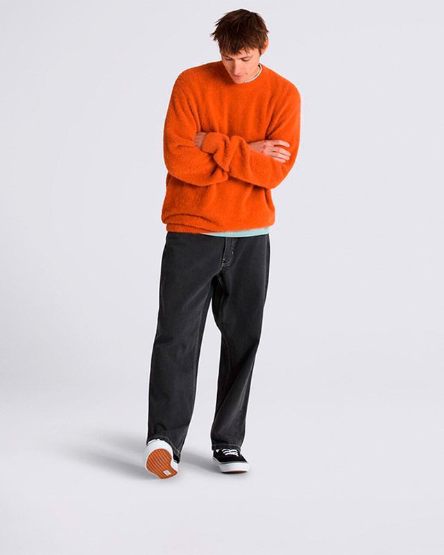 Casaco Elmsford Solid Crew Cardigan Upland Auburn