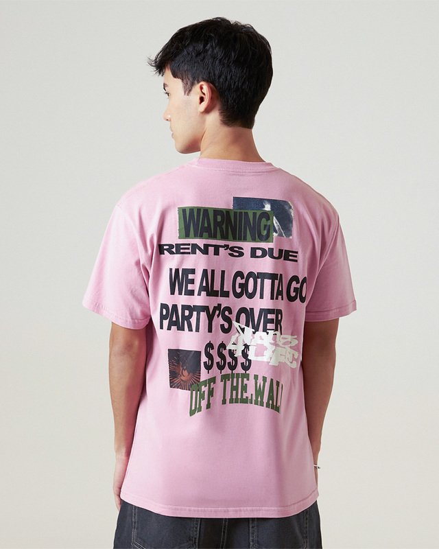 Camiseta Ss Warning Signs 4 Life Pink Dawn