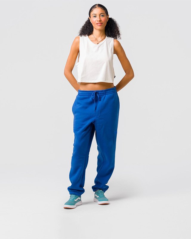 Calça Core Basic Relaxed Fleece True Blue