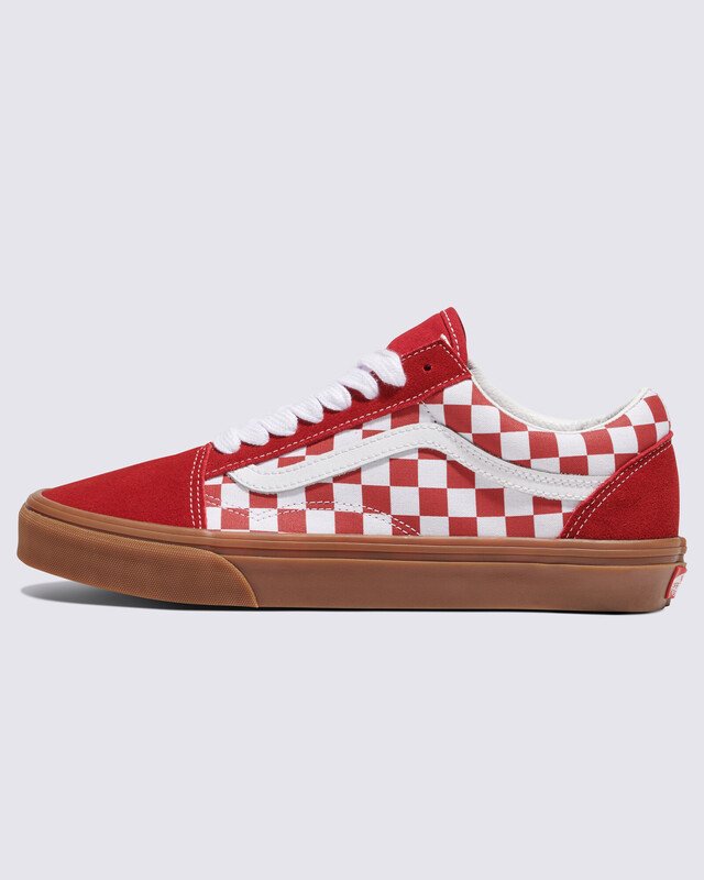 Tênis Old Skool Fat Lace Checker Red