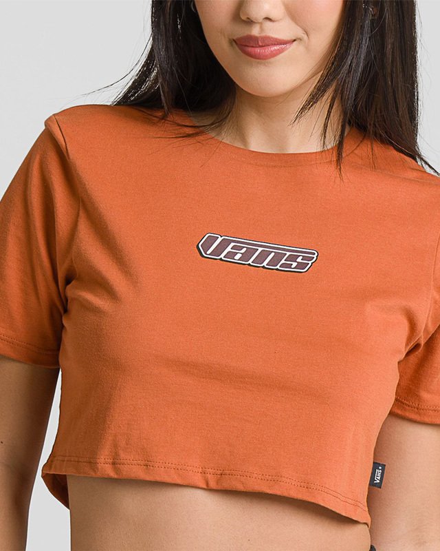 Camiseta Retro V Crew Crop II SS Auburn | Vans