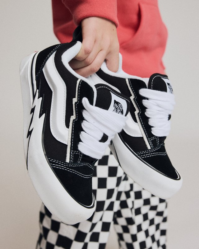 Tênis Knu Skool Black White Infantil