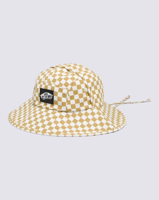 Chapéu Sunny Side Bucket Vans Checkerboard Day Pig Suede Gum Antelope