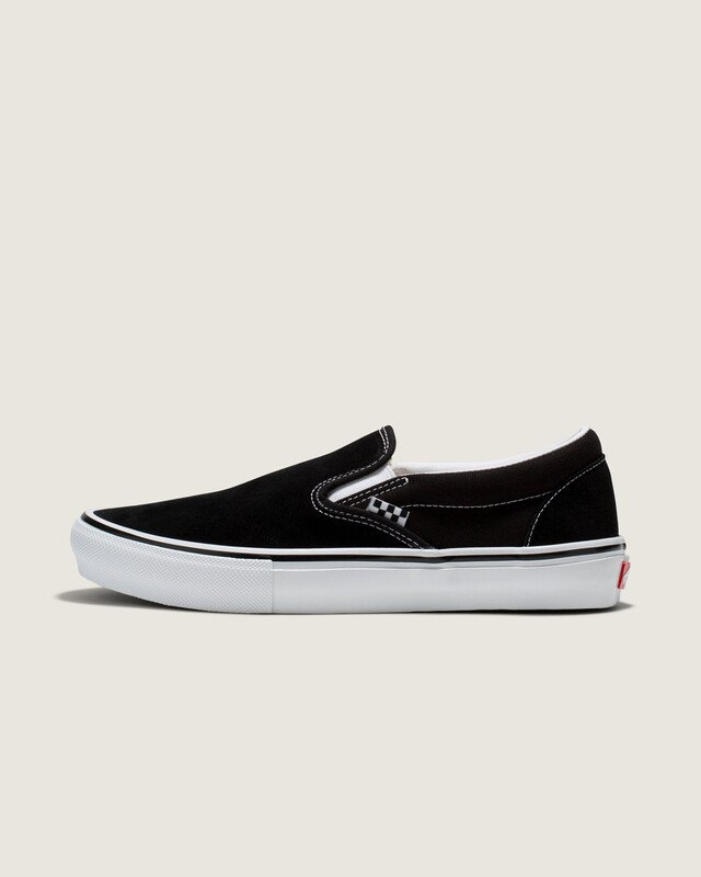 Tênis Skate Slip-On Black White
