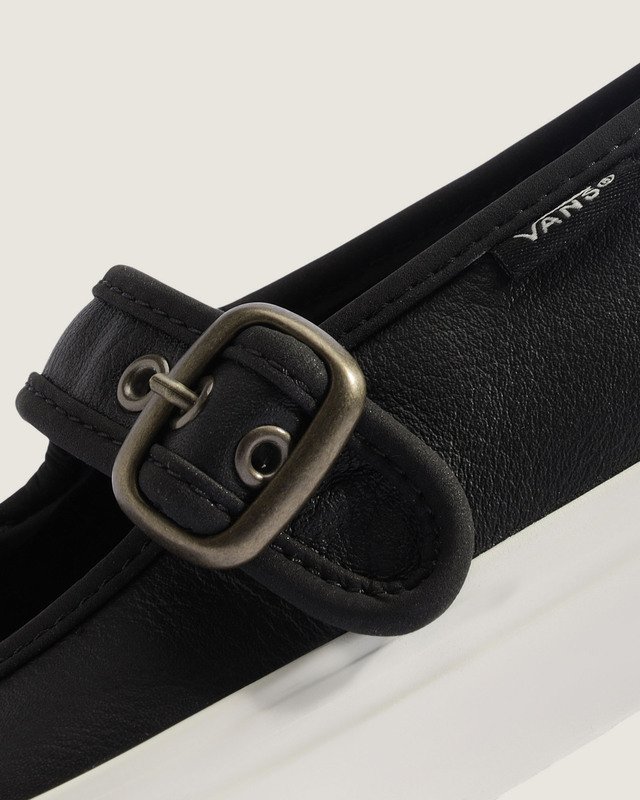 Tênis Mary Jane Marry Leather Black White