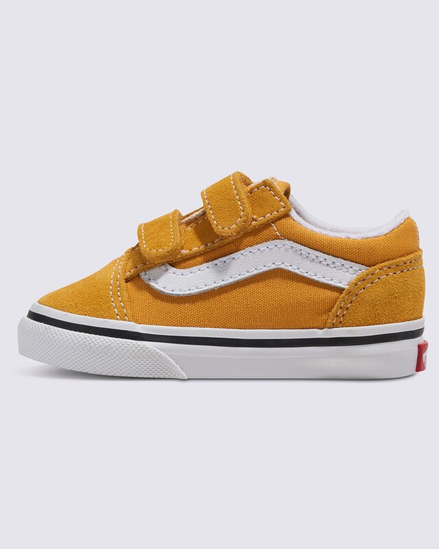 Tênis Old Skool V Infantil Checkerboard Golden Glow