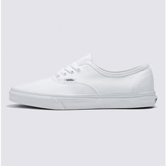 Nascido em Anaheim, Califórnia, em 1966, o Authentic é o estilo tradicional original da Vans. Originalmente conhecido como Vans #44 Deck Shoes, o Authentic se tornou um ícone cult imediato e incorpora nossa atitude “Off The Wall” desde então. Construído com um perfil simples com cadarço, o Tênis Authentic True White é um clássico que mantém viva a vibe old skool. Com cabedal em lona resistente na cor branca, apresenta vira lateral de borracha na cor branca, ilhós de metal e o solado emborrachado em waffle exclusivo Vans.