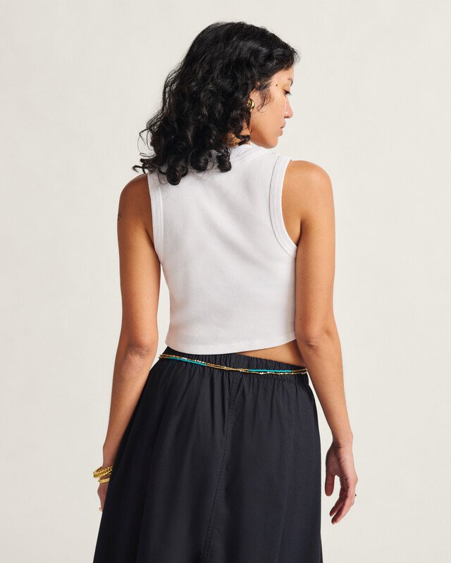 Regata Drew Rib White