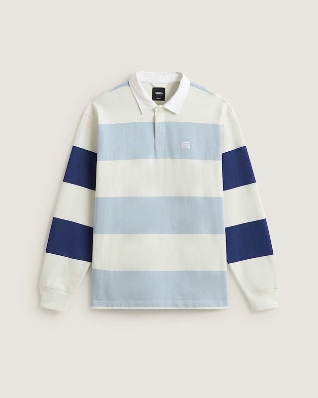 Camiseta Manga Longa Rugby 2-Tone Marshmallow Soft Slate