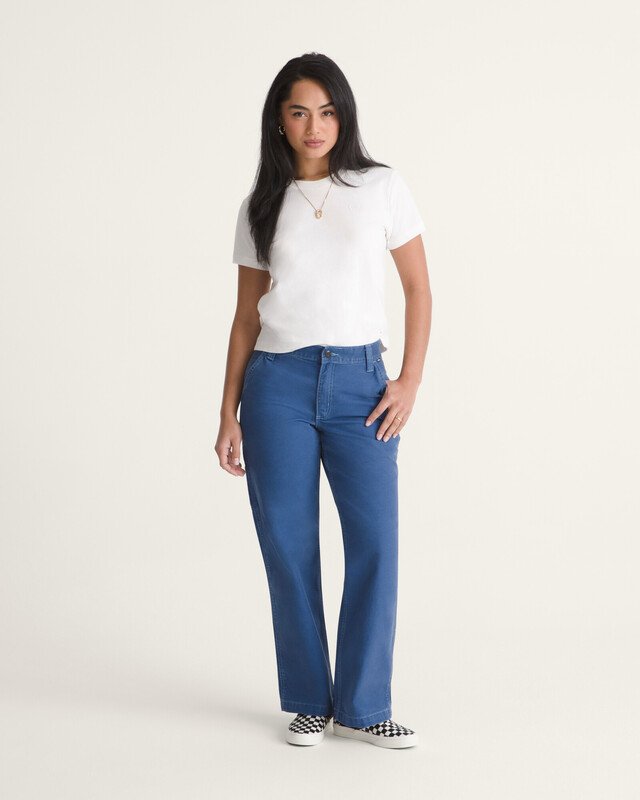 Calça Chore Mid Rise Straight True Navy