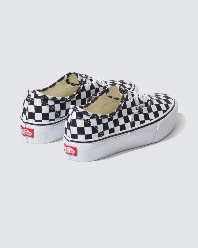 Tênis Authentic Plataforma Checkerboard True White