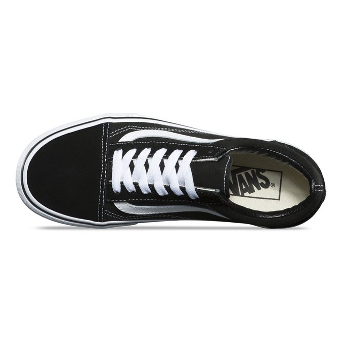 Tenis Old Skool Plataforma Black White Vans