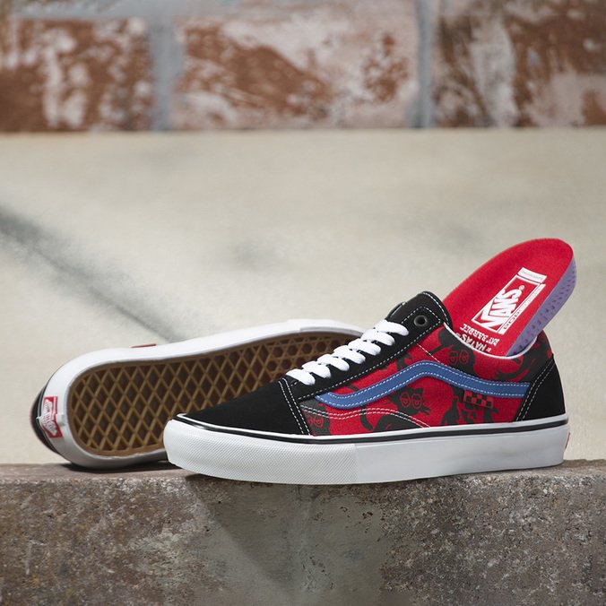 Tênis Skate Old Skool Vans X Krooked Red