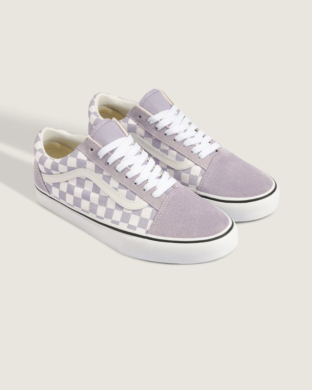 Tênis Old Skool Mesh Matte Checkerboard Purple True White