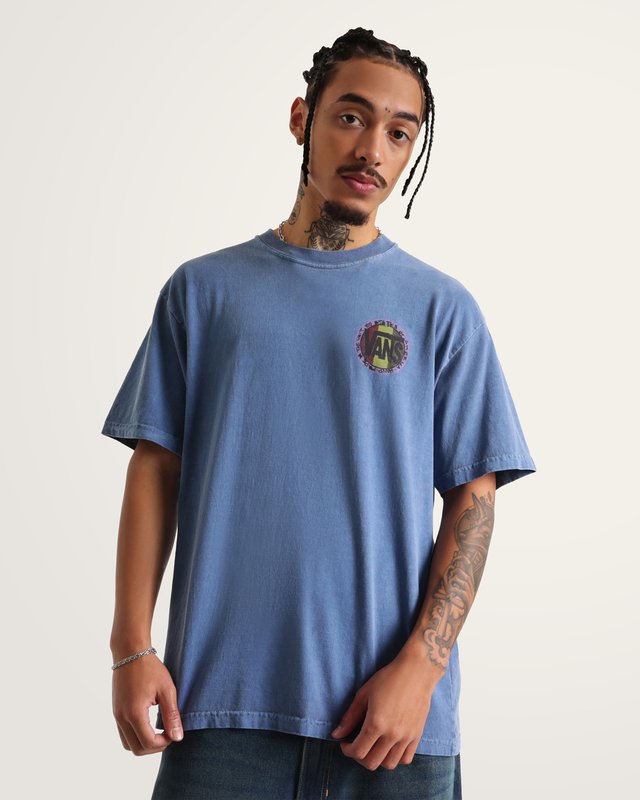 Camiseta Manga Curta Blotched Circle True Navy
