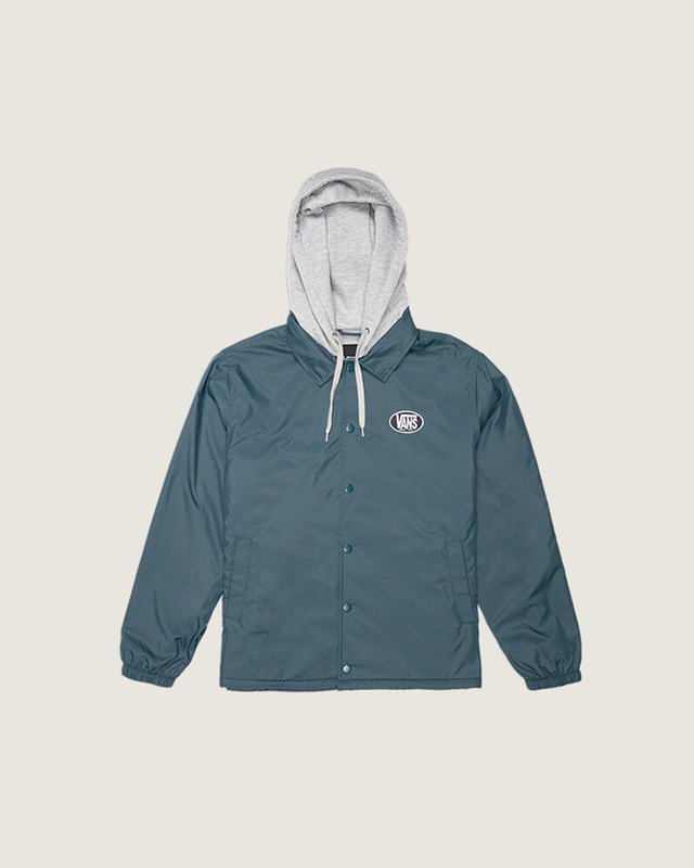 Jaqueta Torrey Hooded Coaches Mystic Moss